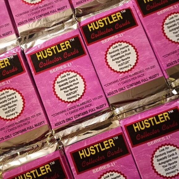 Vintage Hustler Magazine 1993 Collector Trading Cards Series II Lot of 3 Packs - Picture 1 of 5